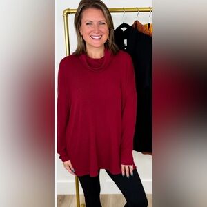 Dear Scarlett Not Much Time Knit Long Sleeve Top NWT XL